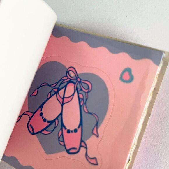 NEW Rare & Complete Vintage Sanrio Petite Plie Ballet Mini Sticker Book 1990 - Picture 2 of 6